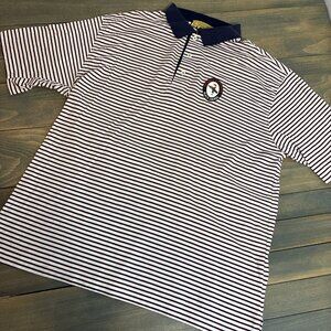 Bethpage Black Golf Course Short Sleeve Striped Polo - Mens XL Loose Fit (Q9)